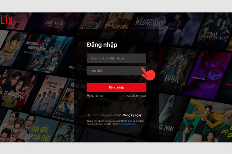 Bước 1: Đăng nhập tài khoản của bạn trên Netflix.