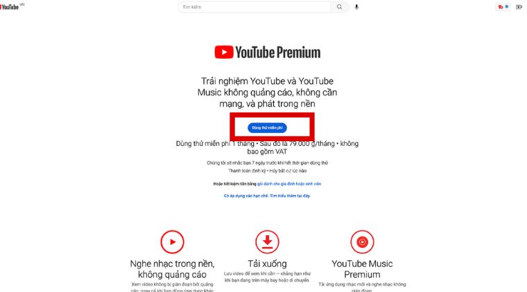 Cách đăng ký Youtube Premium Family