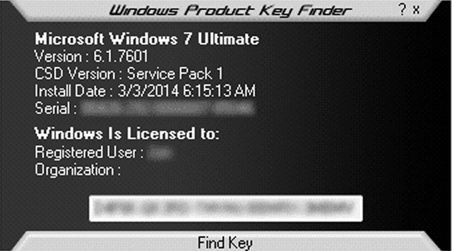 Windows Product Key Finder