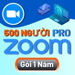 Tài khoản Zoom 1 năm 500 người