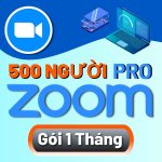 Tài khoản Zoom 1 tháng 500 người