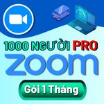 Tài khoản Zoom 1 tháng 1000 người