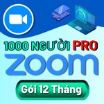 Tài khoản Zoom 1 năm 1000 người