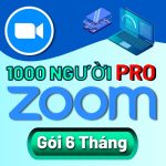 Tài khoản Zoom 6 tháng 1000 người